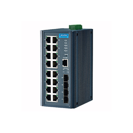 ADVANTECH 16G+4Sfp Port Managed Ethernet Switch W EKI-7720G-4FI-AU